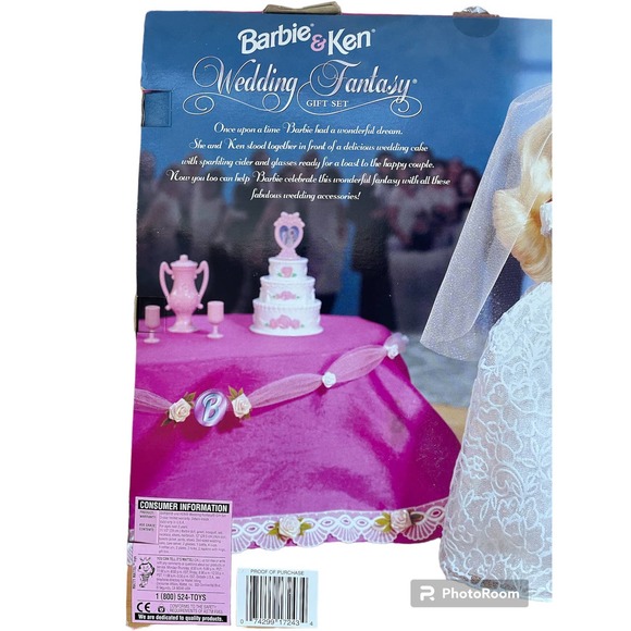 New in Box! Vintage 1996 Barbie and Ken Wedding Fantasy Gift Set - Picture 6 of 6